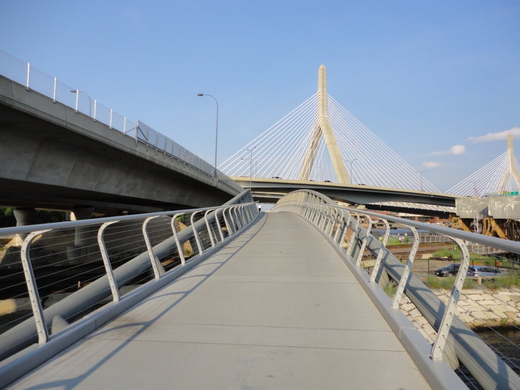 Pedestrian Bridge Surfaces - No Slipping!