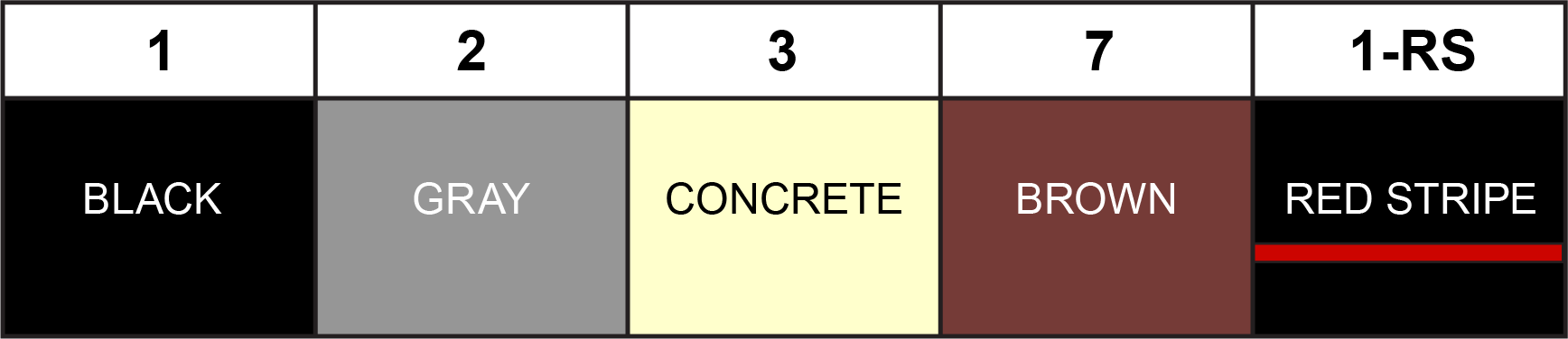 CCG Conduit Color Chart