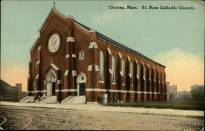 St. Rose Gothic Revival Church in Chelsea, MA