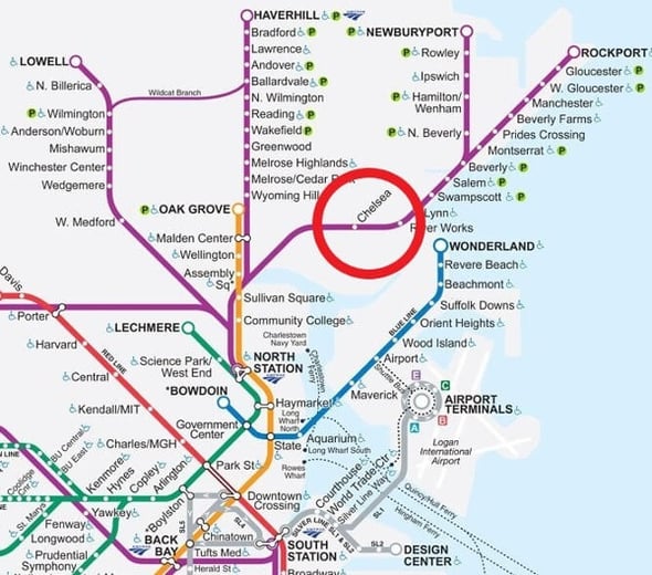 Boston Firsts Commuter Rail Map