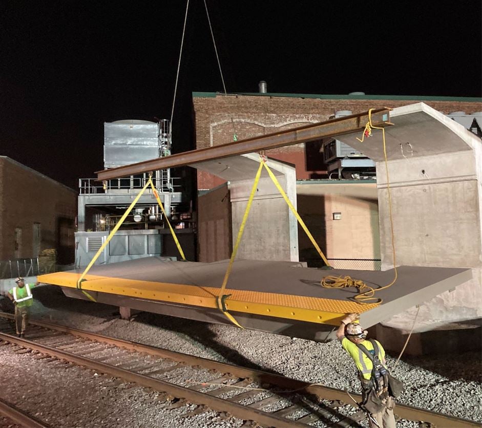 Chelsea rail station platform installation