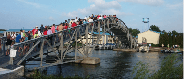 Historic Resort Bridge Restored