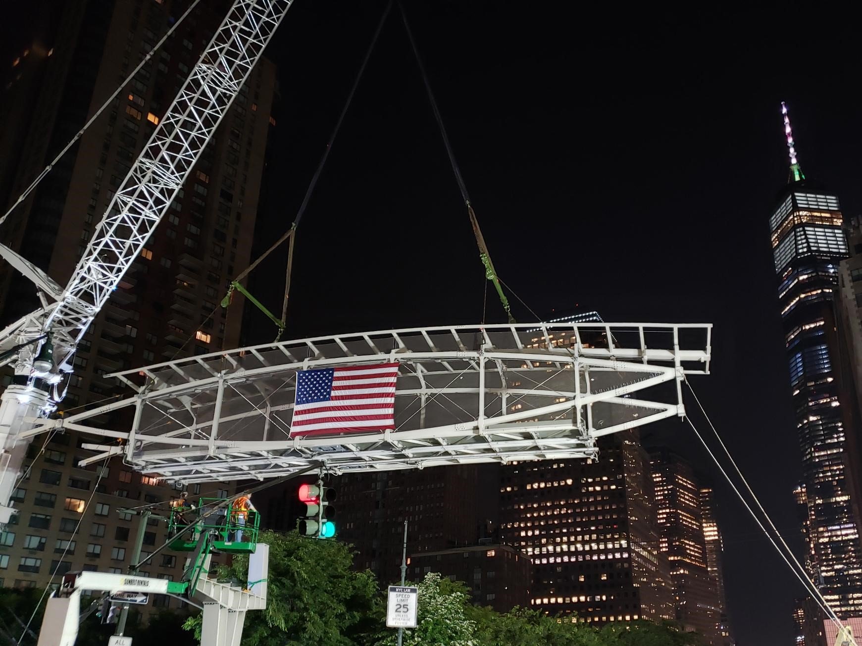 FRP West Thames Bridge Placed In Manhattan For 9/11 Rebuild Project