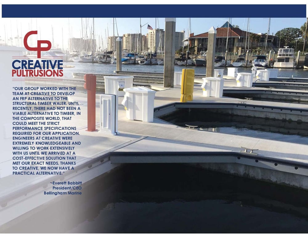 Marina del Ray Fiberglass Waler