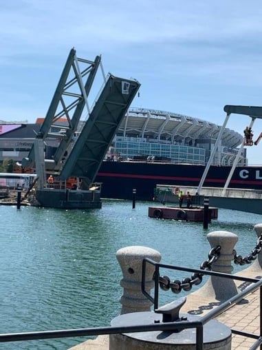 North Coast Harbor bridge open