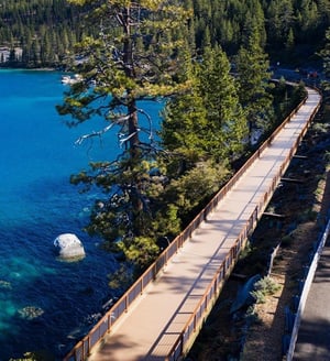 Lake Tahoe pedestrian bridge