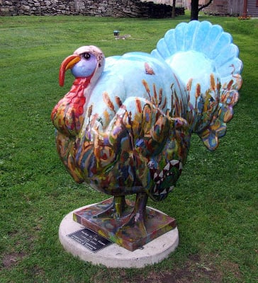 Fiberglass Turkey seen in CT