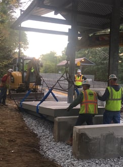 rail platform installation