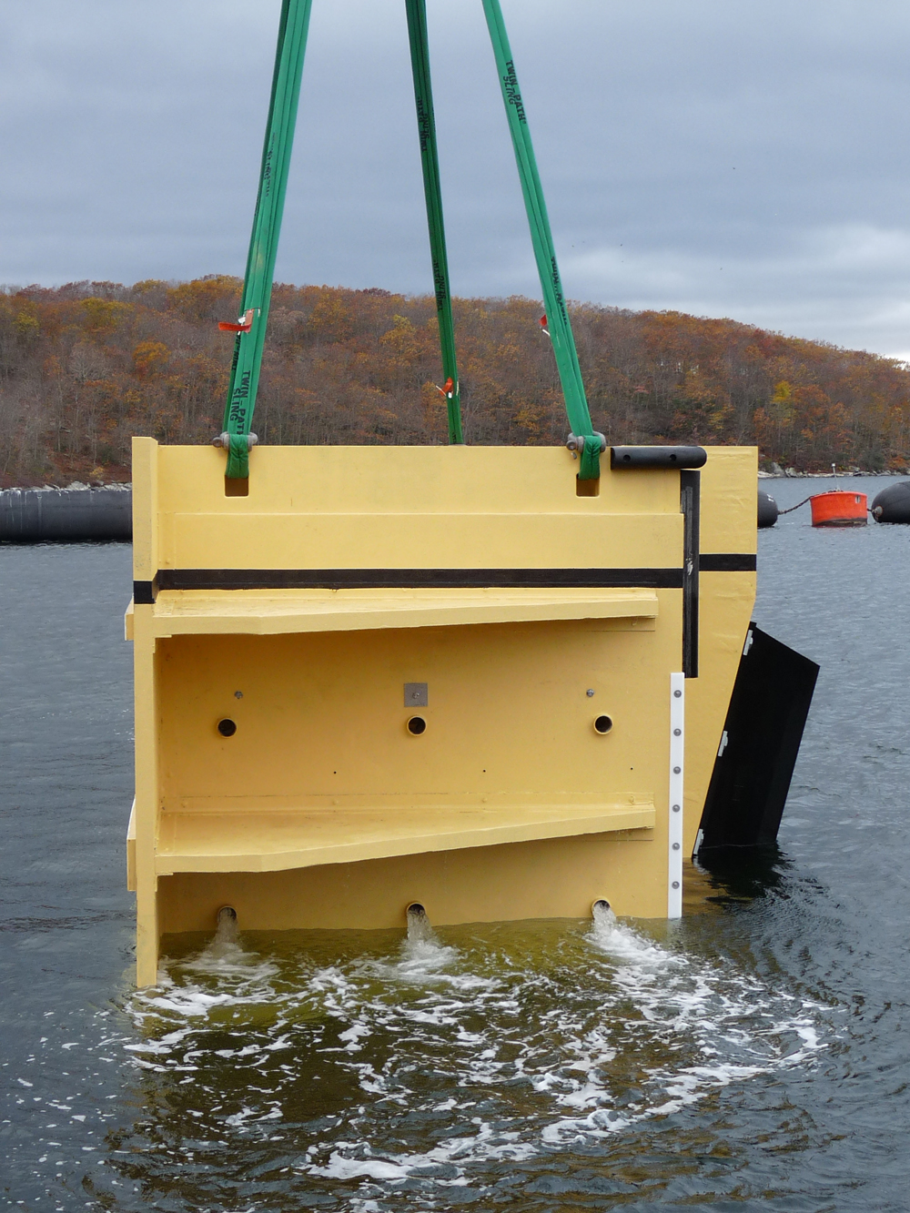 Water Draining Out During Flotation Testing