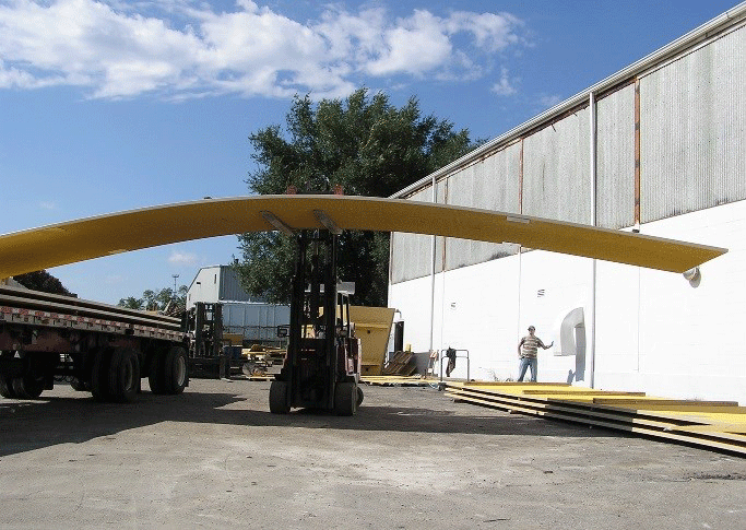 Temporary Road Mat on Truck