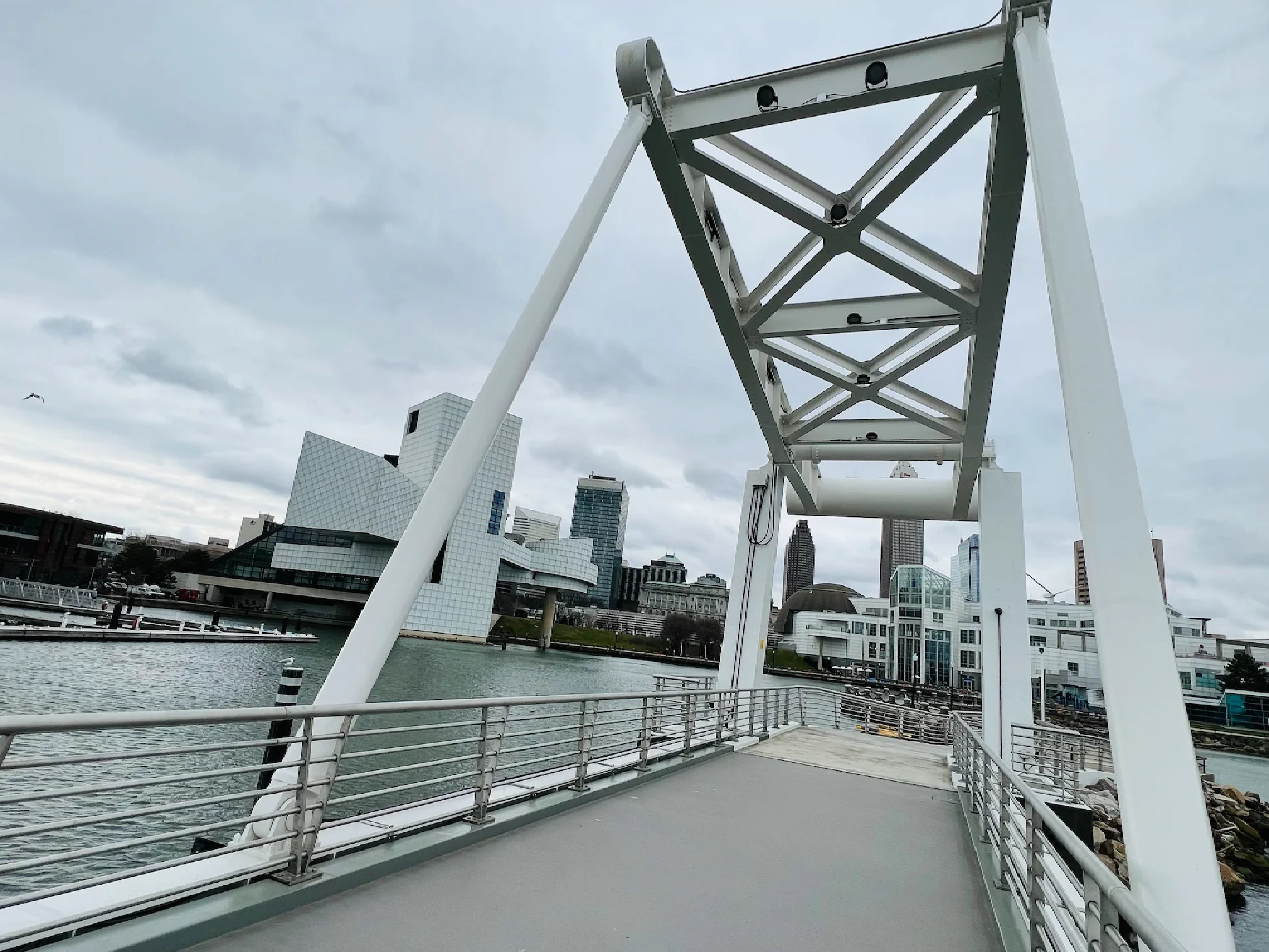 New Pedestrian Drawbridge Adds Missing Piece to Cleveland's Harbor Loop