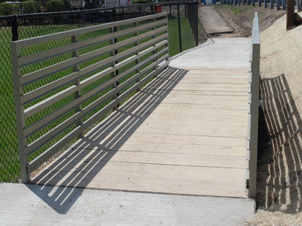 Lightweight Boardwalks with Handrails