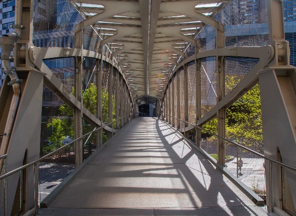 Thames pedestrian bridge deck - cropped