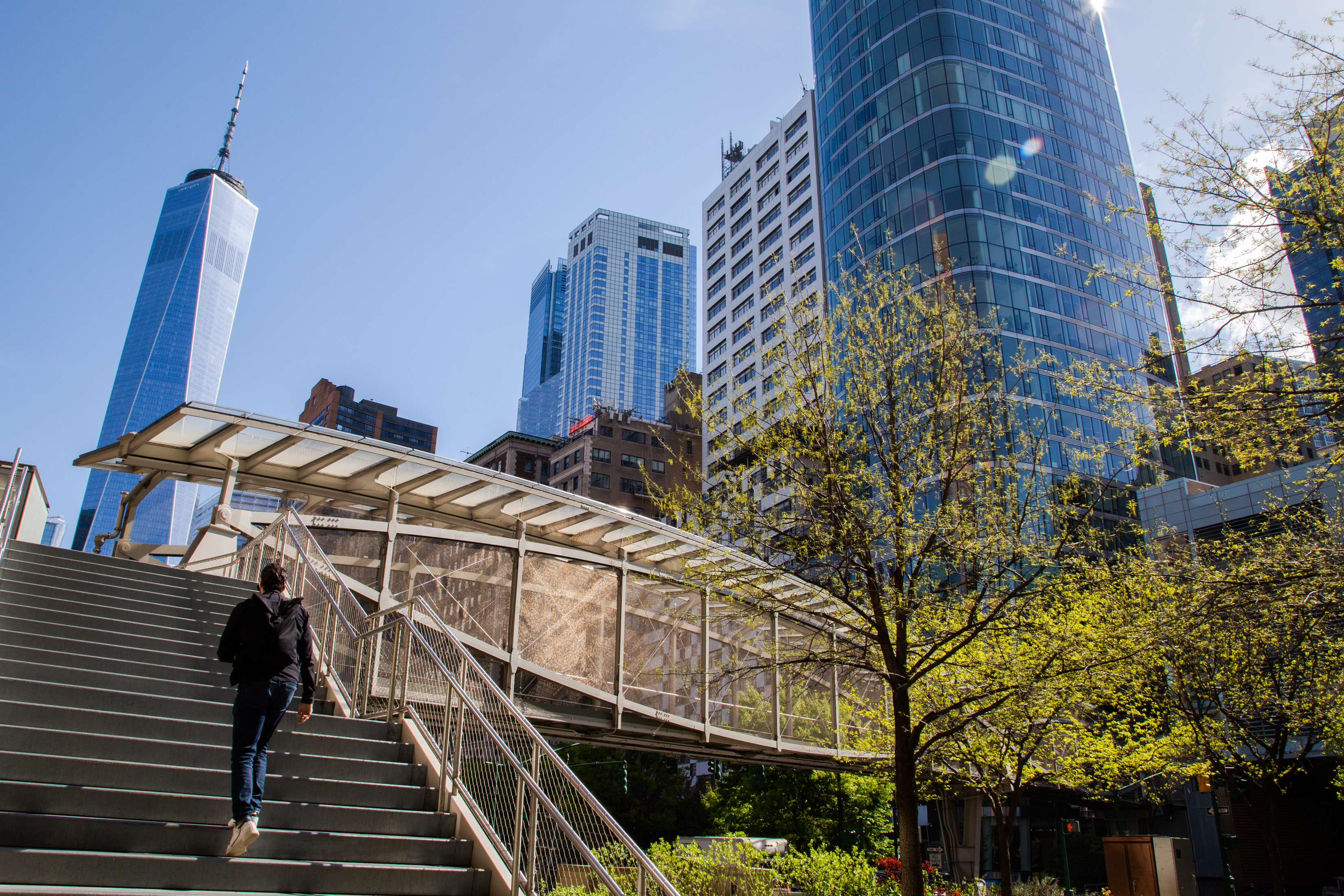 WEST THAMES PEDESTRIAN BRIDGE DECK LOWER MANHATTAN_ NYC-4