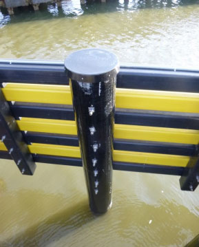 Composite Timbers Bolt to the Piles Composite Timbers Bolt to the Piles