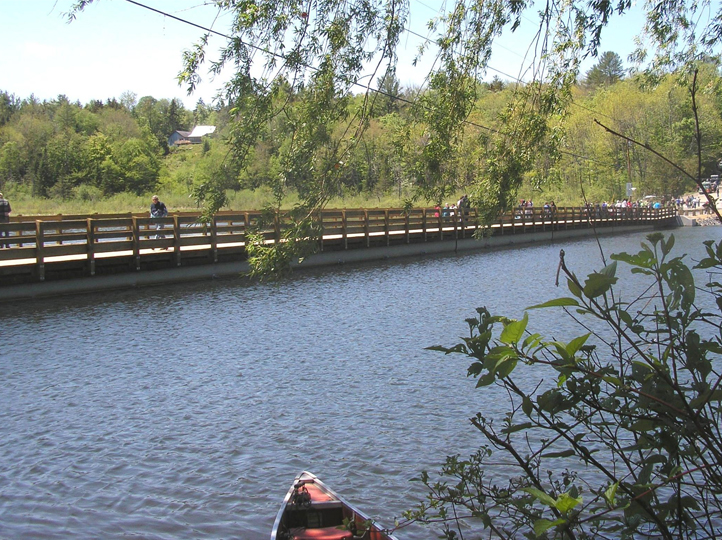 Sunset Lake Floating Bridge